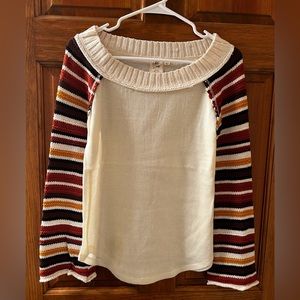 White Crow Boat Neck Sweater